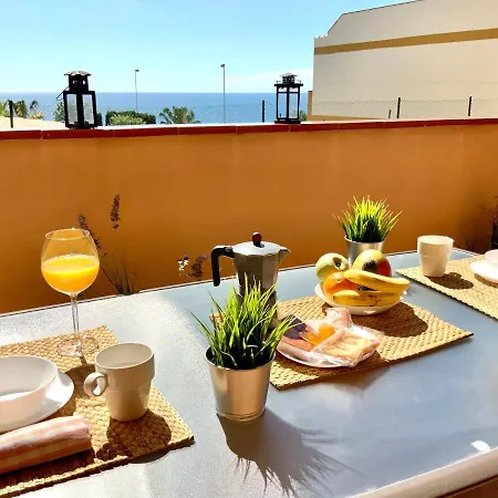 De 2 Dormitorios, Gran Terraza, Vistas Al Mar Cerca Playa Carvajal Apartment *